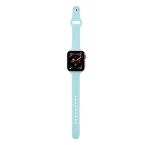 THIN Silikónový remienok Apple Watch 9 / 8 / 7 (41mm) / 6 / SE / 5 / 4 (40mm) / 3 / 2 / 1 (38mm) LIGHT BLUE