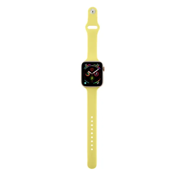 THIN Silikónový remienok Apple Watch Ultra 1 / 2 / 3 (49mm) / 9 / 8 / 7 (45mm) / 6 / SE / 5 / 4 (44mm) / 3 / 2 / 1 (42mm) YELLOW