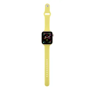 THIN Silikónový remienok Apple Watch Ultra 1 / 2 / 3 (49mm) / 9 / 8 / 7 (45mm) / 6 / SE / 5 / 4 (44mm) / 3 / 2 / 1 (42mm) YELLOW