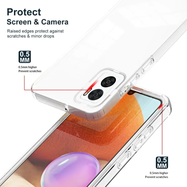 CRYSTAL Ochranný kryt pre Motorola Moto E22 / E22i biely
