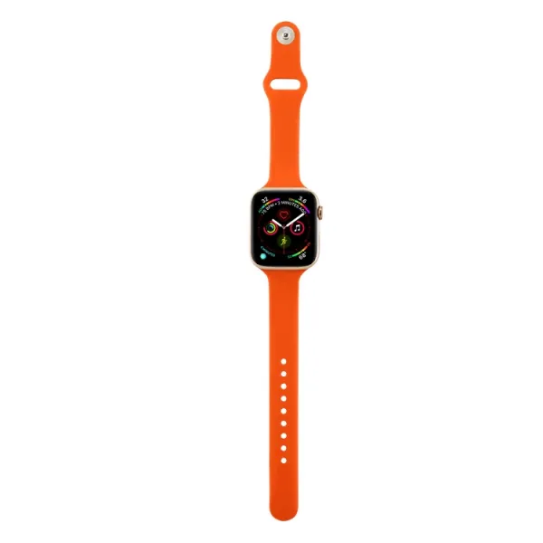 THIN Silikónový remienok Apple Watch 9 / 8 / 7 (41mm) / 6 / SE / 5 / 4 (40mm) / 3 / 2 / 1 (38mm) ORANGE