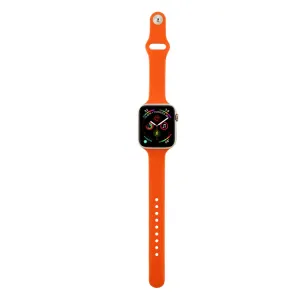 THIN Silikónový remienok Apple Watch 9 / 8 / 7 (41mm) / 6 / SE / 5 / 4 (40mm) / 3 / 2 / 1 (38mm) ORANGE