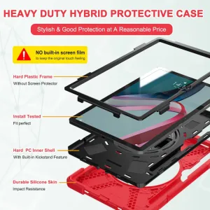 SOLID Odolný kryt pre Lenovo Tab P11 Pro Gen 2 červený