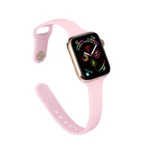 THIN Silikónový remienok Apple Watch 9 / 8 / 7 (41mm) / 6 / SE / 5 / 4 (40mm) / 3 / 2 / 1 (38mm) PINK