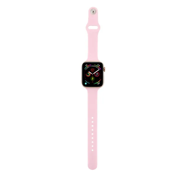 THIN Silikónový remienok Apple Watch 9 / 8 / 7 (41mm) / 6 / SE / 5 / 4 (40mm) / 3 / 2 / 1 (38mm) PINK