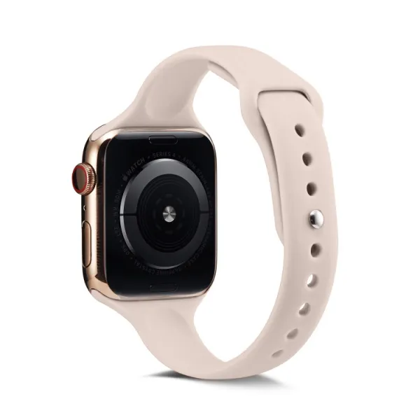 THIN Silikónový remienok Apple Watch Ultra 1 / 2 / 3 (49mm) / 9 / 8 / 7 (45mm) / 6 / SE / 5 / 4 (44mm) / 3 / 2 / 1 (42mm) PINK SILTY
