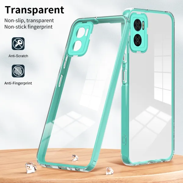 CRYSTAL Ochranný kryt pre Motorola Moto E22 / E22i zelený