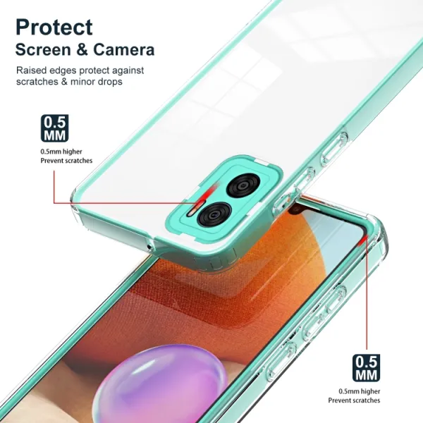 CRYSTAL Ochranný kryt pre Motorola Moto E22 / E22i zelený