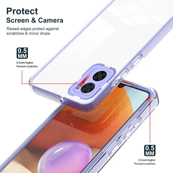 CRYSTAL Ochranný kryt pre Motorola Moto E22 / E22i fialový