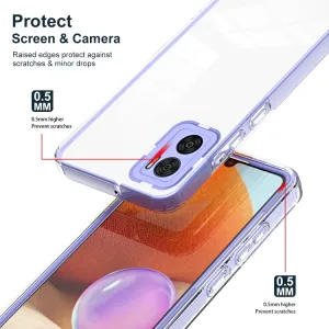 CRYSTAL Ochranný kryt pre Motorola Moto E22 / E22i fialový
