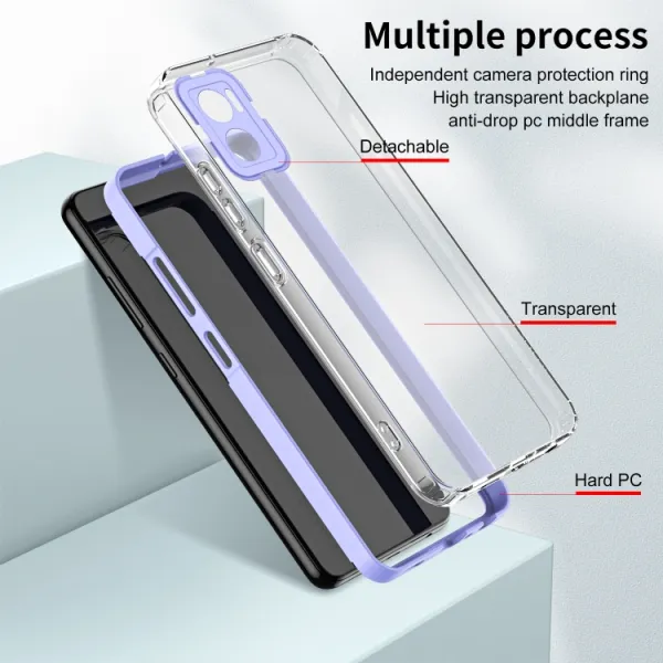 CRYSTAL Ochranný kryt pre Motorola Moto E22 / E22i fialový
