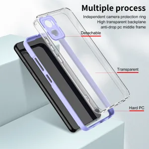 CRYSTAL Ochranný kryt pre Motorola Moto E22 / E22i fialový