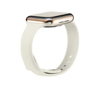 THIN Silikónový remienok Apple Watch 9 / 8 / 7 (41mm) / 6 / SE / 5 / 4 (40mm) / 3 / 2 / 1 (38mm) CREAMY WHITE