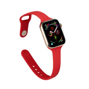 THIN Silikónový remienok Apple Watch Ultra 1 / 2 / 3 (49mm) / 9 / 8 / 7 (45mm) / 6 / SE / 5 / 4 (44mm) / 3 / 2 / 1 (42mm) RED