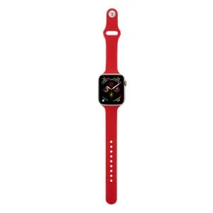 THIN Silikónový remienok Apple Watch Ultra 1 / 2 / 3 (49mm) / 9 / 8 / 7 (45mm) / 6 / SE / 5 / 4 (44mm) / 3 / 2 / 1 (42mm) RED