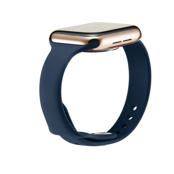 THIN Silikónový remienok Apple Watch 9 / 8 / 7 (41mm) / 6 / SE / 5 / 4 (40mm) / 3 / 2 / 1 (38mm) DARK BLUE