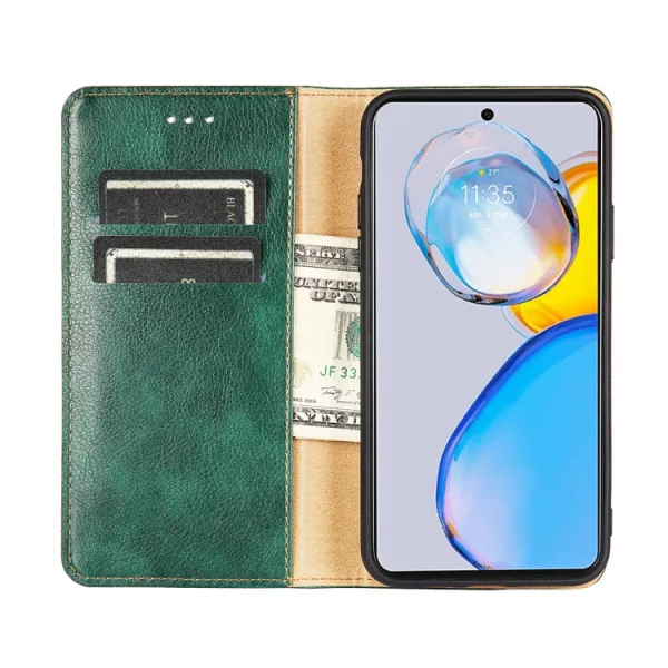 MAGNETIC Zaklápací kryt pre Motorola Moto E22s modrý