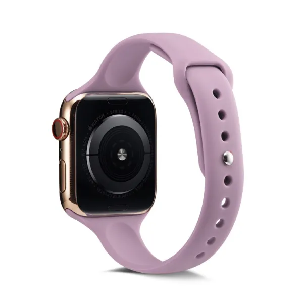 THIN Silikónový remienok Apple Watch Ultra 1 / 2 / 3 (49mm) / 9 / 8 / 7 (45mm) / 6 / SE / 5 / 4 (44mm) / 3 / 2 / 1 (42mm) PURPLE