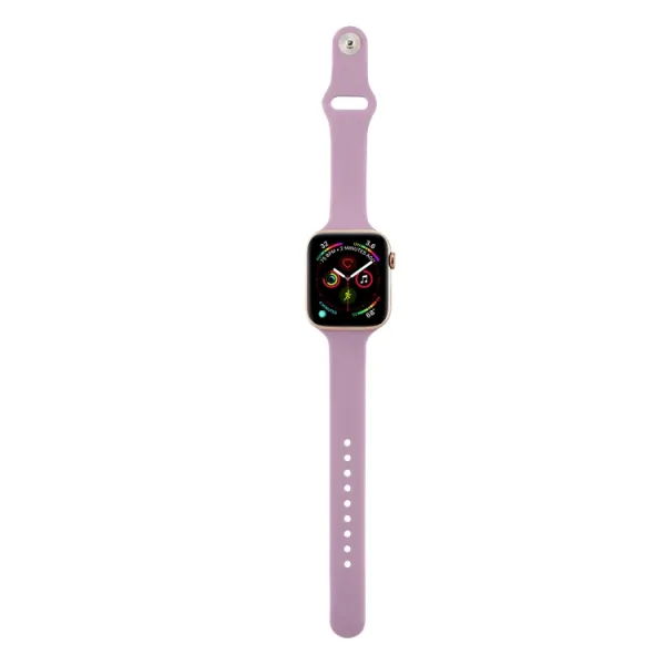 THIN Silikónový remienok Apple Watch Ultra 1 / 2 / 3 (49mm) / 9 / 8 / 7 (45mm) / 6 / SE / 5 / 4 (44mm) / 3 / 2 / 1 (42mm) PURPLE