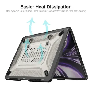ENKAY RUGGED Ochranný set pre Apple Macbook Air 13 A2681 šedý