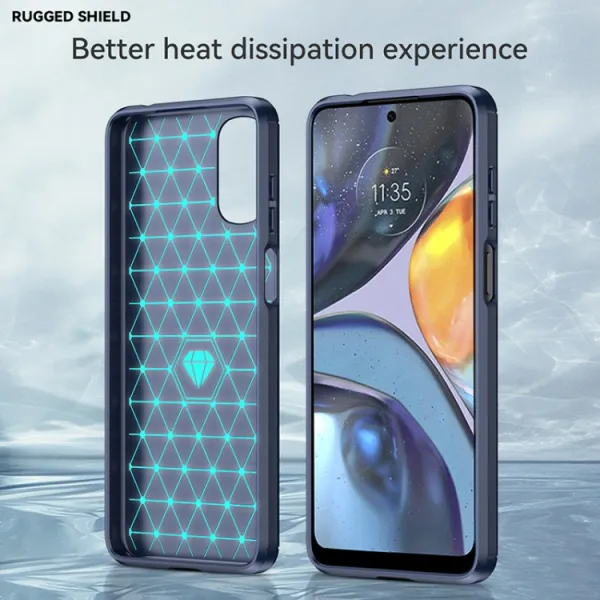 FLEXI TPU Kryt pre Motorola Moto E22s modrý