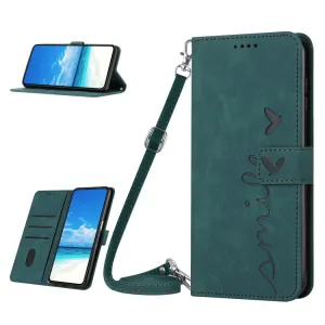 ART SMILE Peňaženkový kryt so šnúrkou Oppo A17 zelený