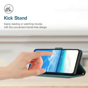 ART SMILE Peňaženkový kryt so šnúrkou Oppo A17 zelený