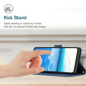 ART SMILE Peňaženkový kryt so šnúrkou Oppo A17 modrý