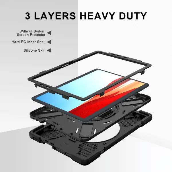 STANDING ULTRA Odolný kryt pre MicroSoft Surface Pro X čierny