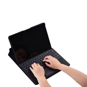 CARA 2v1 Zaklápací obal + puzdro na príslušenstvo pre Microsoft Surface Pro X čierne