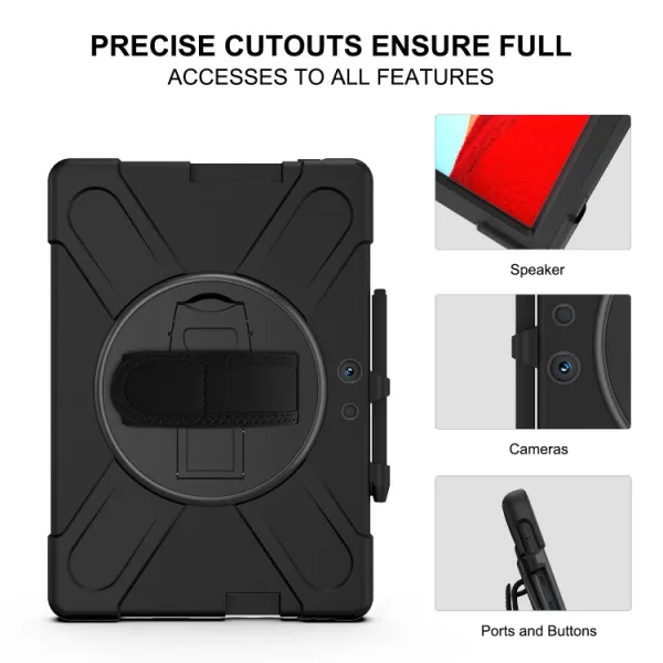 STANDING ULTRA Odolný kryt pre MicroSoft Surface Pro X čierny