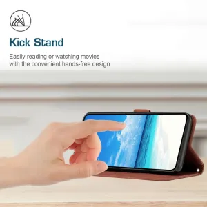 ART SMILE Peňaženkový kryt so šnúrkou Oppo A17 hnedý
