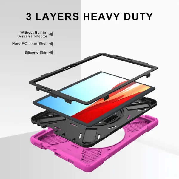 STANDING ULTRA Odolný kryt pre MicroSoft Surface Pro X ružový
