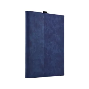 CARA 2v1 Zaklápací obal + puzdro na príslušenstvo pre Microsoft Surface Pro X modré