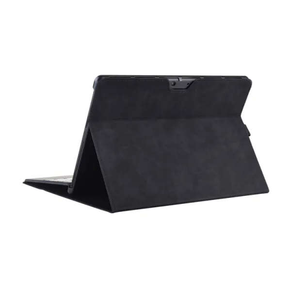CARA 2v1 Zaklápací obal + puzdro na príslušenstvo pre Microsoft Surface Pro X čierne