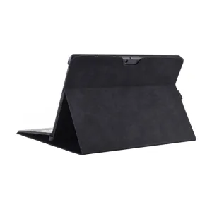 CARA 2v1 Zaklápací obal + puzdro na príslušenstvo pre Microsoft Surface Pro X čierne