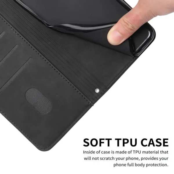 ART SMILE Peňaženkový kryt so šnúrkou Xiaomi Redmi Note 12 5G čierny