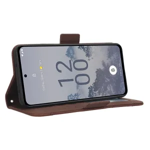 SLOT Peňaženkový obal pre Nokia X30 hnedý