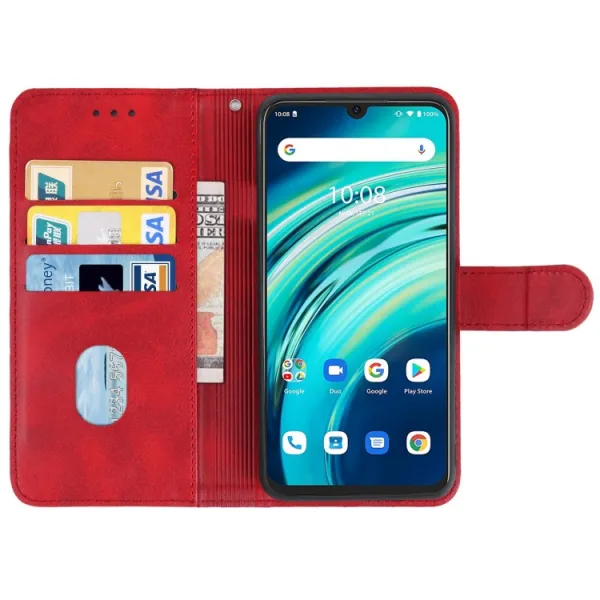SMOOTH Peňaženkové puzdro pre Umidigi A9 Pro červené