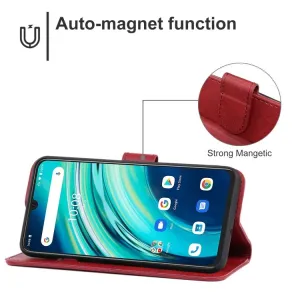 SMOOTH Peňaženkové puzdro pre Umidigi A9 Pro červené