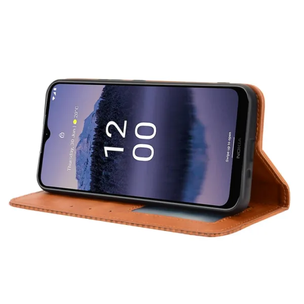 BUSINESS Peňaženkový kryt pre Nokia G11 Plus hnedý