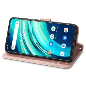 ART FLOWERS Peňaženkový kryt Umidigi A9 Pro svetloružový