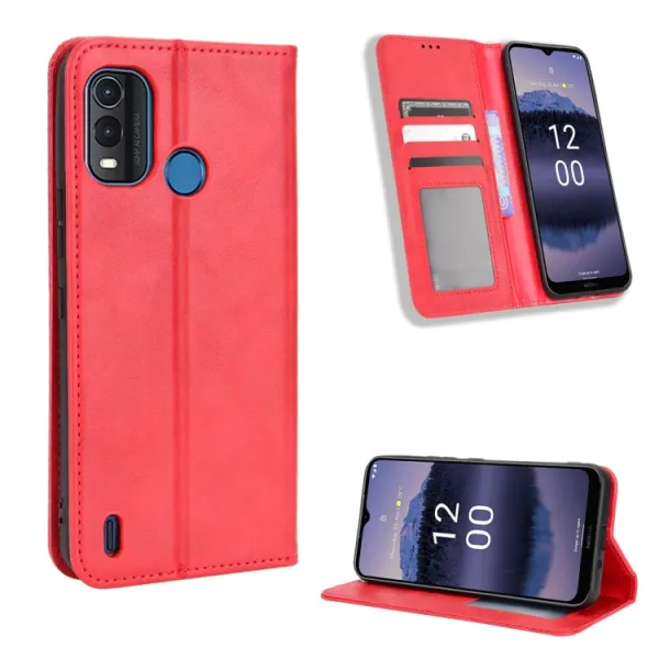 BUSINESS Peňaženkový kryt pre Nokia G11 Plus červený