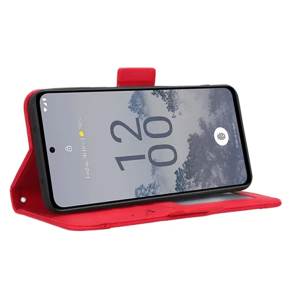 SLOT Peňaženkový obal pre Nokia X30 červený