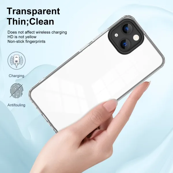 CRYSTAL Ochranný kryt pre Apple iPhone 14 Plus čierny