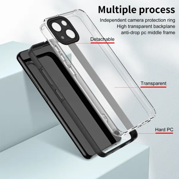 CRYSTAL Ochranný kryt pre Apple iPhone 14 Plus čierny
