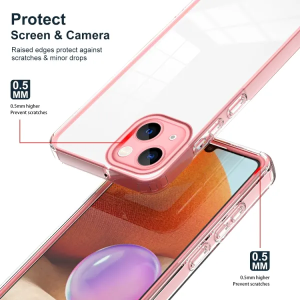CRYSTAL Ochranný kryt pre Apple iPhone 14 Plus ružový