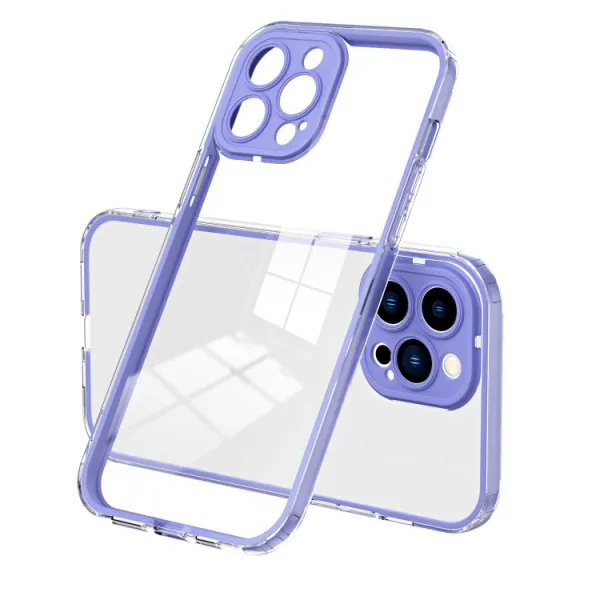 CRYSTAL Ochranný kryt pre Apple iPhone 14 Pro Max fialový