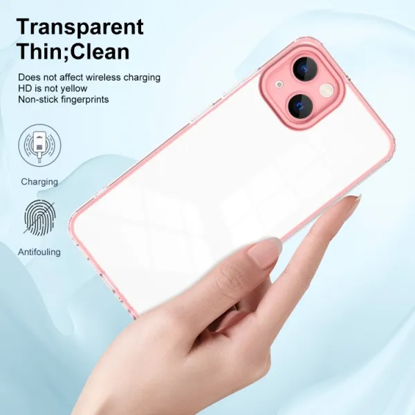 CRYSTAL Ochranný kryt pre Apple iPhone 14 Plus ružový