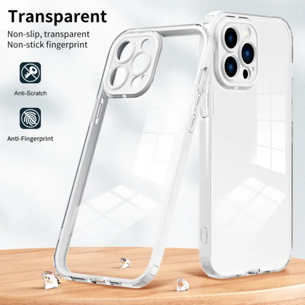 CRYSTAL Ochranný kryt pre Apple iPhone 14 Pro Max biely
